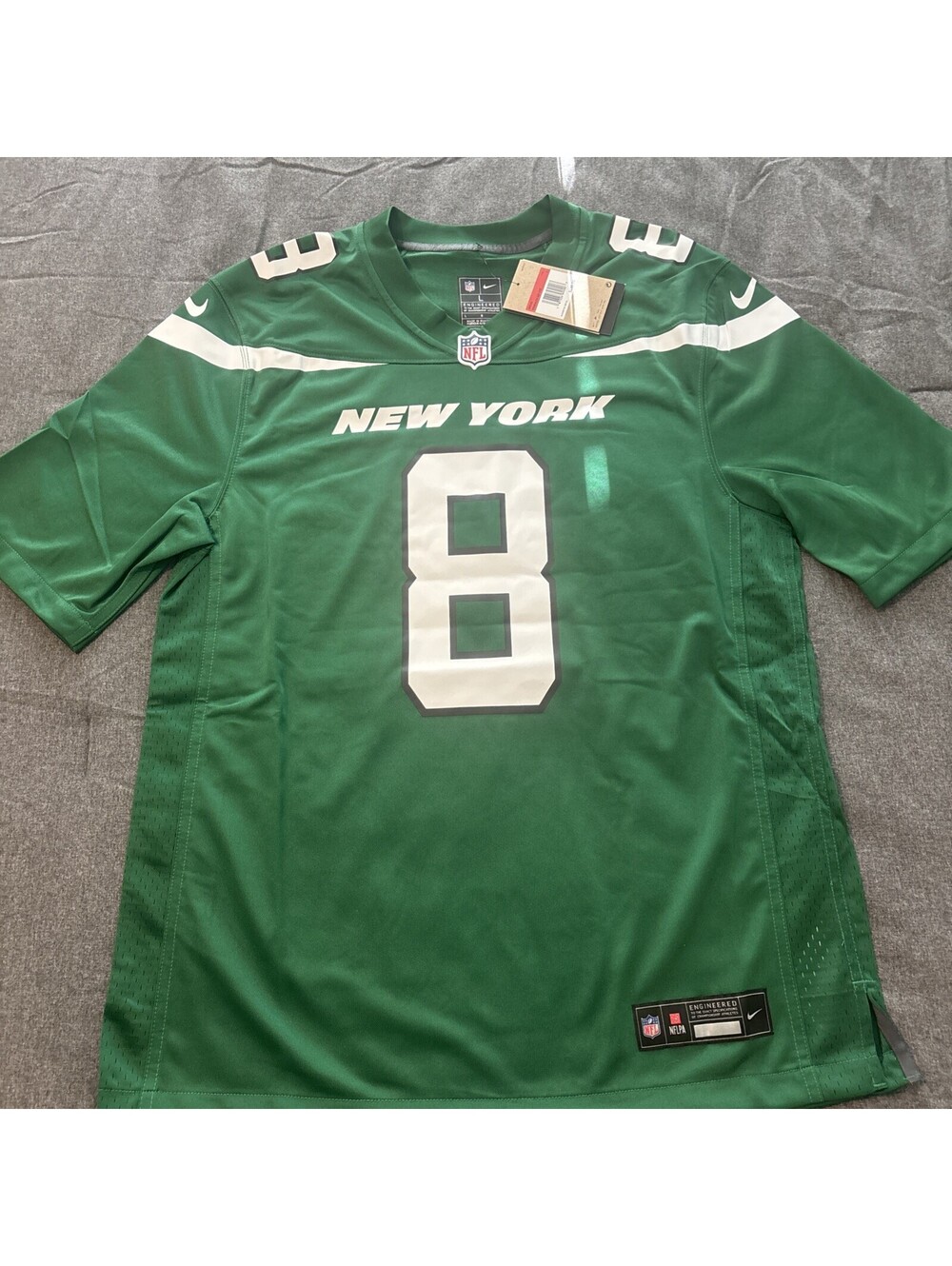 Nike Men's Large Green Aaron Rodgers New York Jets #8 Jersey NFL On Field NWT